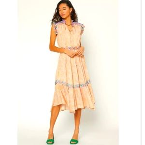 Anthropologie Current Air dress M Pueblo pattern Boho Summer Party Wedding